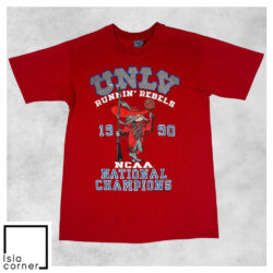 Vintage UNLV 1990 Runnin' Rebels NCAA National Champions Shirt