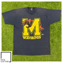 Vintage University of Michigan Wolverines Big M Logo Shirt