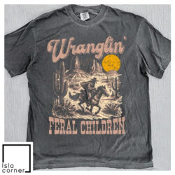 Vintage Wranglin' Feral Children Raccoon 90s Western Shirt