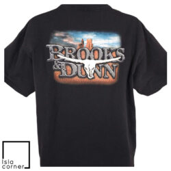 Vintage Y2K Brooks And Dunn Rock Tour 2000 2 Sided Shirt Back