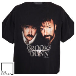 Vintage Y2K Brooks And Dunn Rock Tour 2000 2 Sided Shirt Front