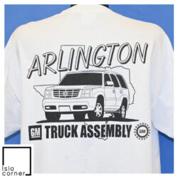 Vintage Y2K Chevy Impala Fest Arlington Assembly T Shirt Back