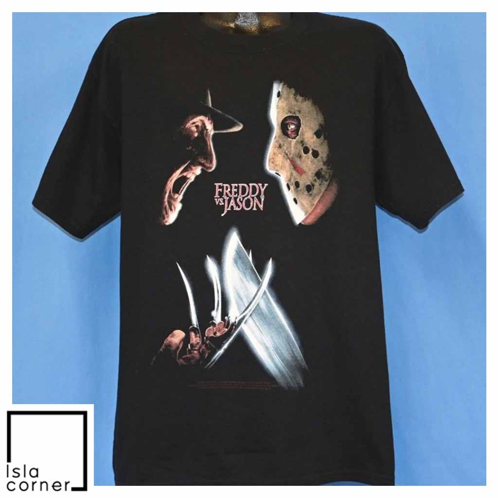 Vintage Y2K Freddy Vs Jason Planet Hollywood Horror T Shirt Vintage Y2K Freddy Vs Jason Planet Hollywood Horror T Shirt