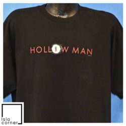 Vintage Y2K Hollow Man Think You're Alone Movie T Shirt Front