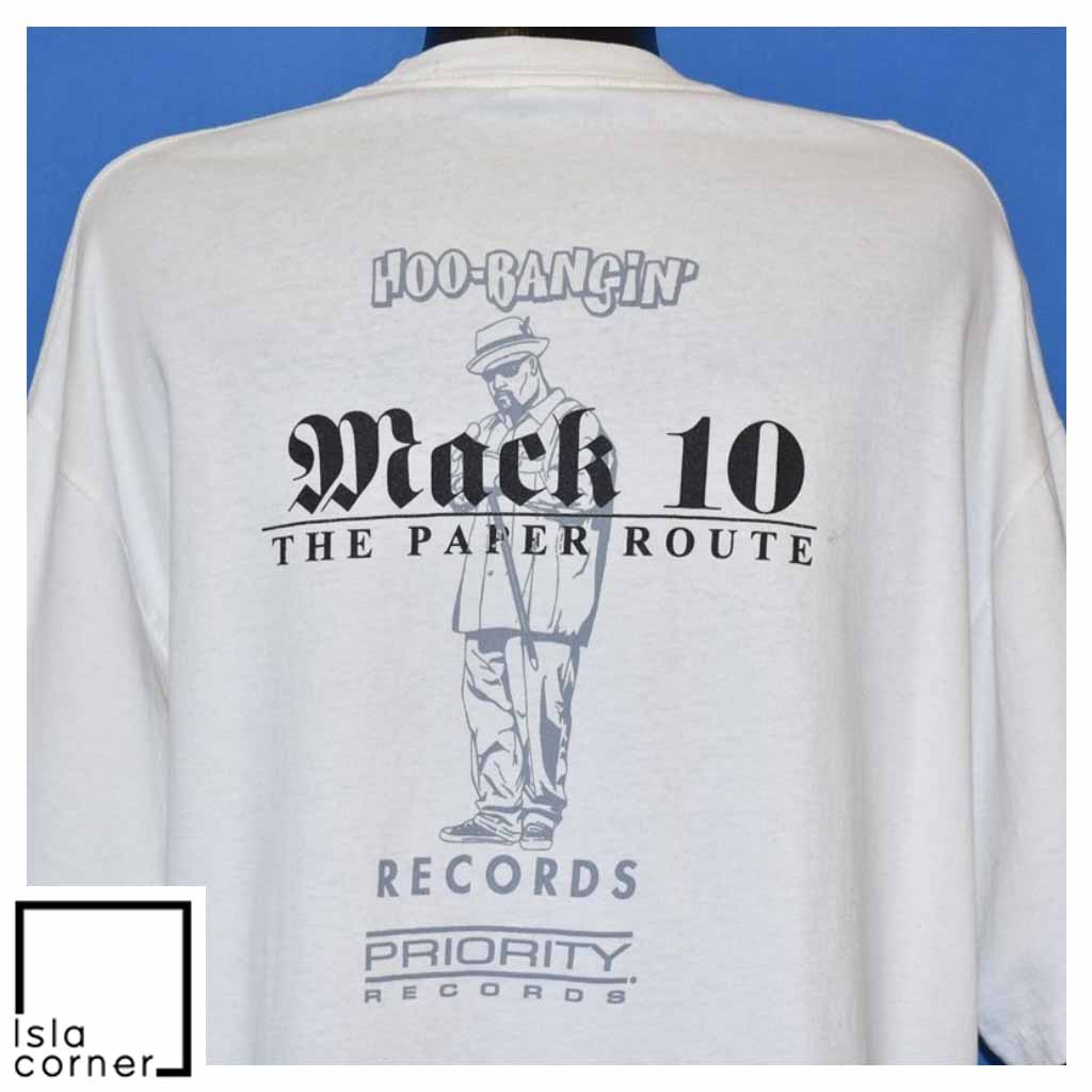 Vintage Y2K Mack 10 Paper Route 2000 Rap Hip Hop T Shirt Back Vintage Y2K Mack 10 Paper Route 2000 Rap Hip Hop T Shirt Back