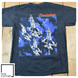 Vintage Y2K Thunderbirds Souvenir 2 SIDED Shirt back