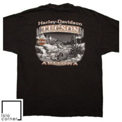 Vintage Y2k Harley Davidson Motorcycles 2006 Tucson Arizona Shirt Back